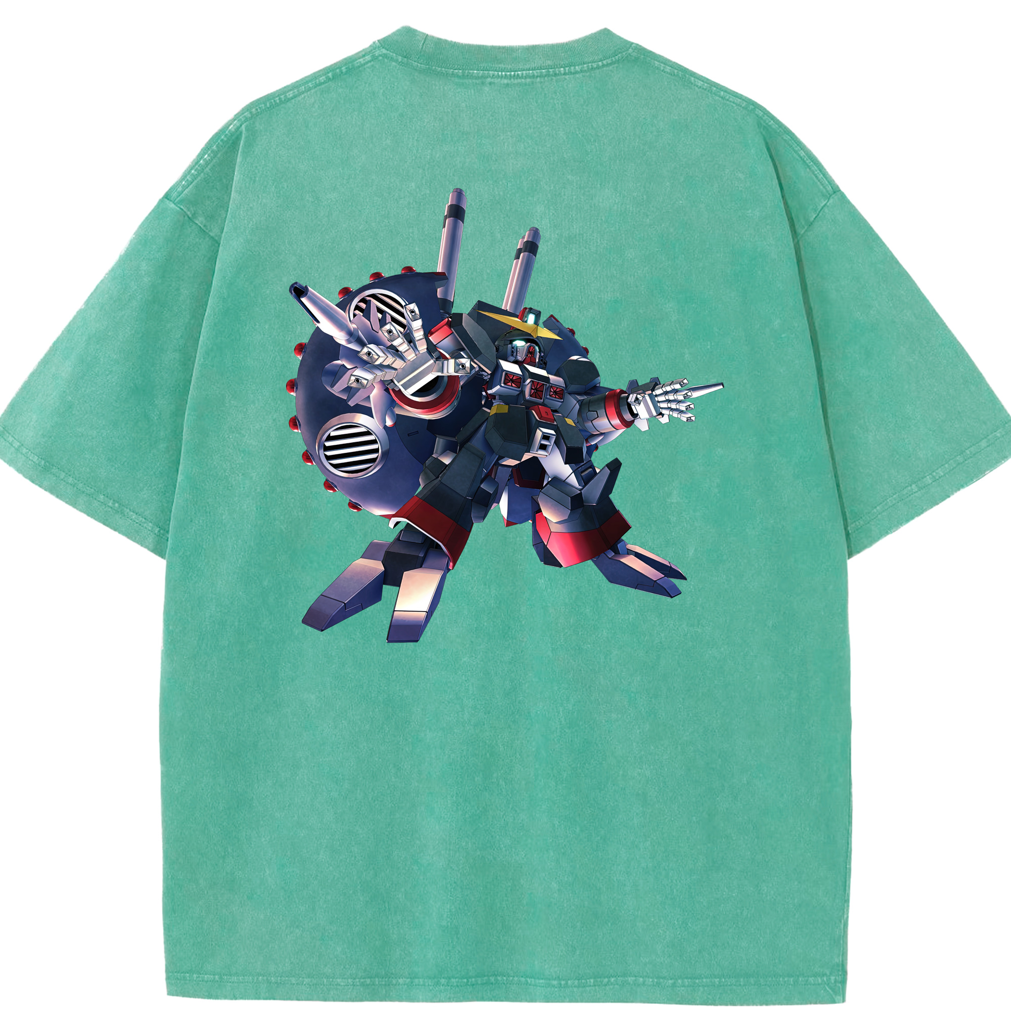 （画像用） 機動戦士ガンダム Mobile Suit Gundam 綿100% ヴィンテージ風 半袖Tシャツ（背面プリント）